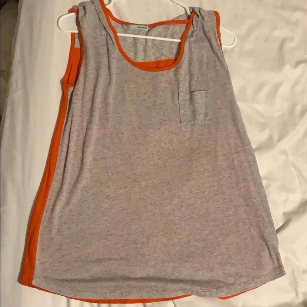 Gray and orange maurices tank top